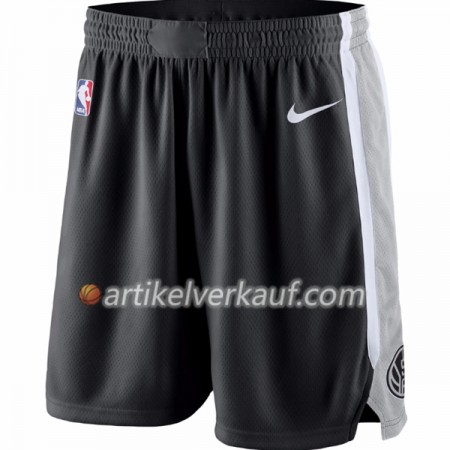 San Antonio Spurs Schwarz Nike Kurze Hose Swingman - Herren